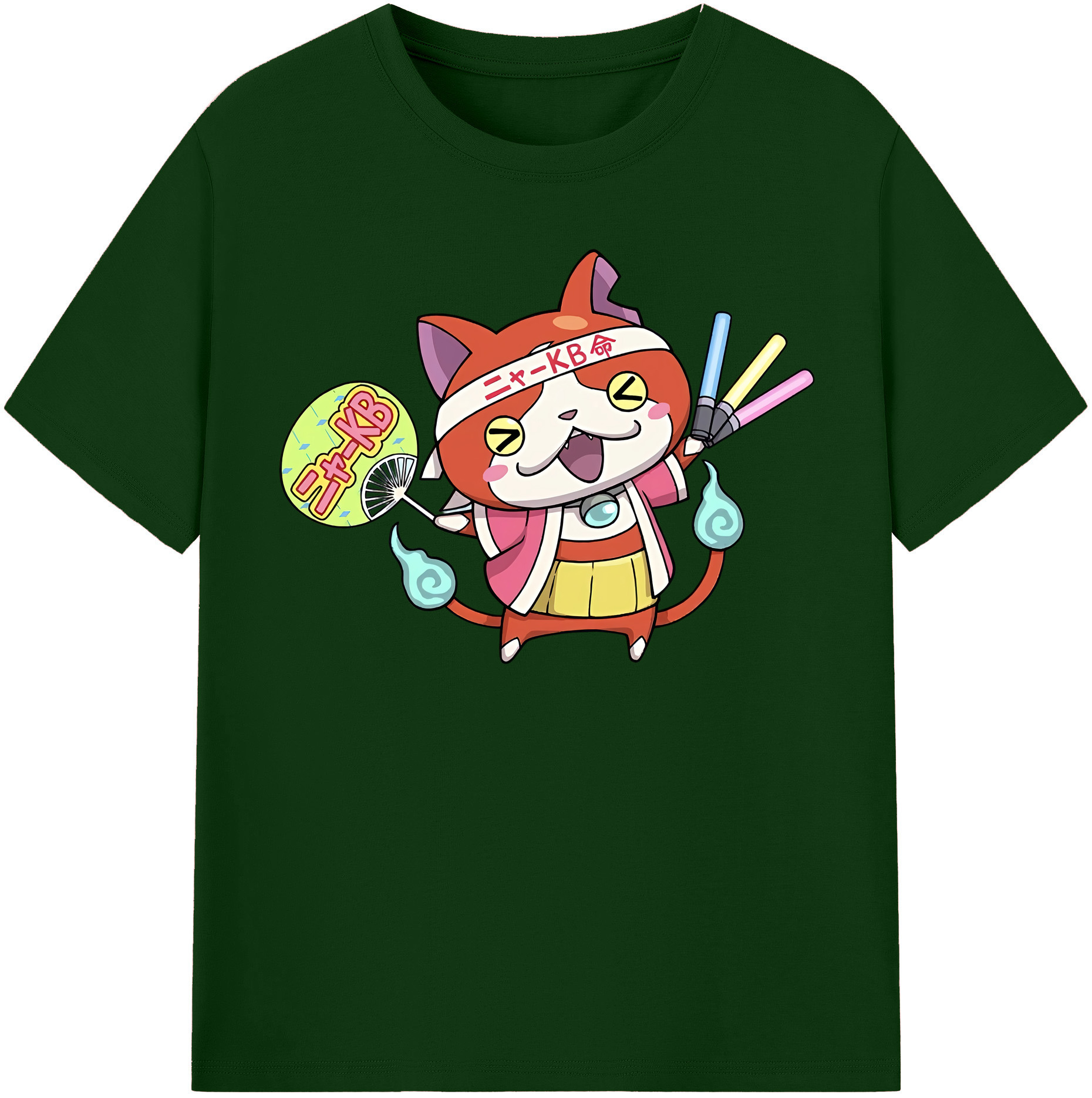 （画像用） 妖怪ウォッチ Yo-kai Watch 綿100％半袖Tシャツ（フロントプリント）
